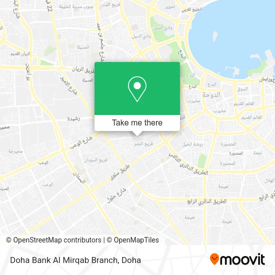 Doha Bank Al Mirqab Branch map