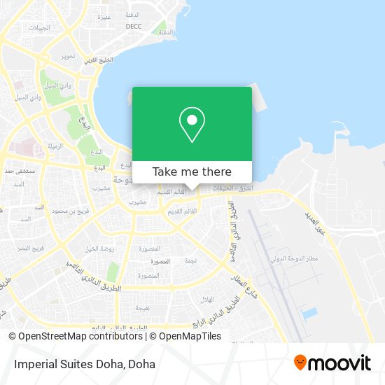 Imperial Suites Doha map