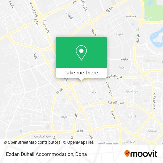 Ezdan Duhail Accommodation map