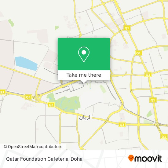 Qatar Foundation Cafeteria map