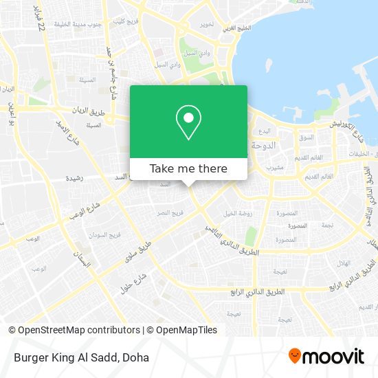 Burger King Al Sadd map