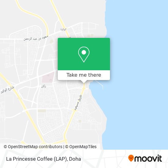 La Princesse Coffee (LAP) map