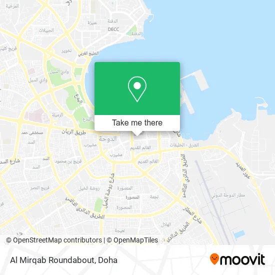 Al Mirqab Roundabout map