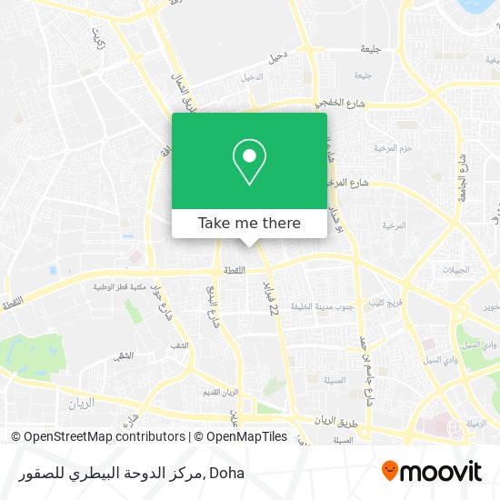 مركز الدوحة البيطري للصقور map