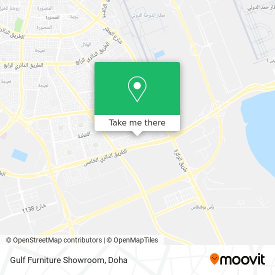 Gulf Furniture Showroom map