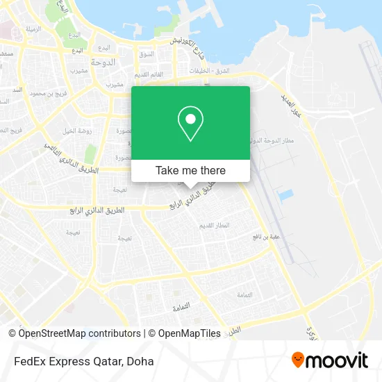 FedEx Express Qatar map