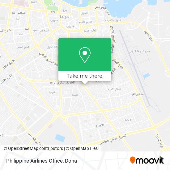 Philippine Airlines Office map