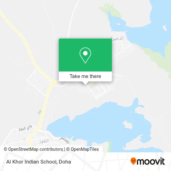 Al Khor Indian School map