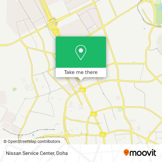 Nissan Service Center map