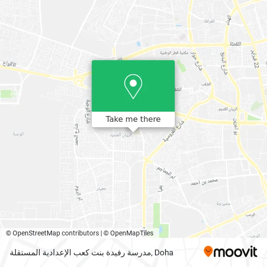 مدرسة رفيدة بنت كعب الإعدادية المستقلة map