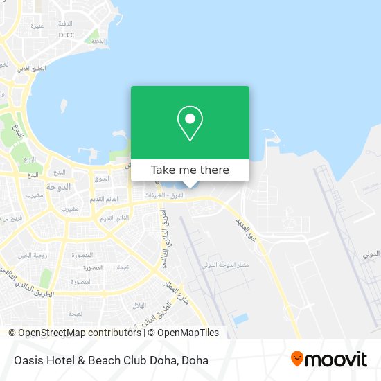 Oasis Hotel & Beach Club Doha map