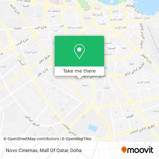 Novo Cinemas, Mall Of Qatar map