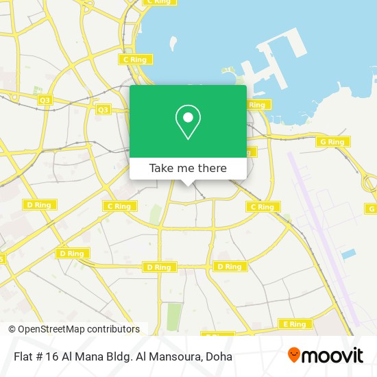 Flat # 16 Al Mana Bldg. Al Mansoura map