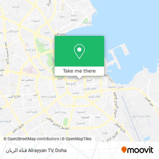 قناة الريان Alrayyan TV map
