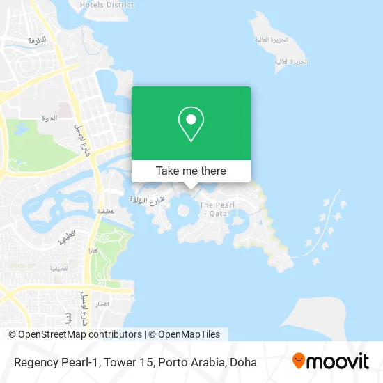 Regency Pearl-1, Tower 15, Porto Arabia map