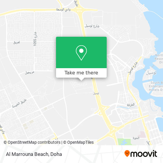 Al Marrouna Beach map