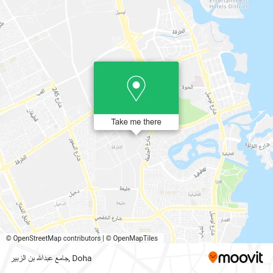 جامع عبدالله بن الزبير map