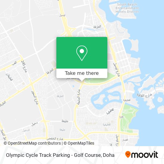 Olympic Cycle Track Parking - Golf Course map