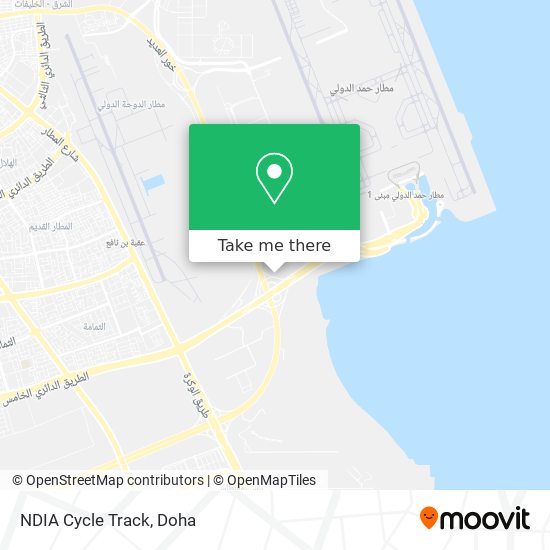 NDIA Cycle Track map