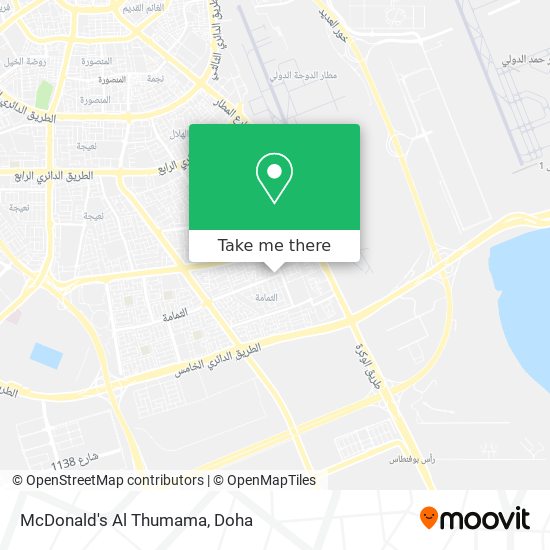 McDonald's Al Thumama map