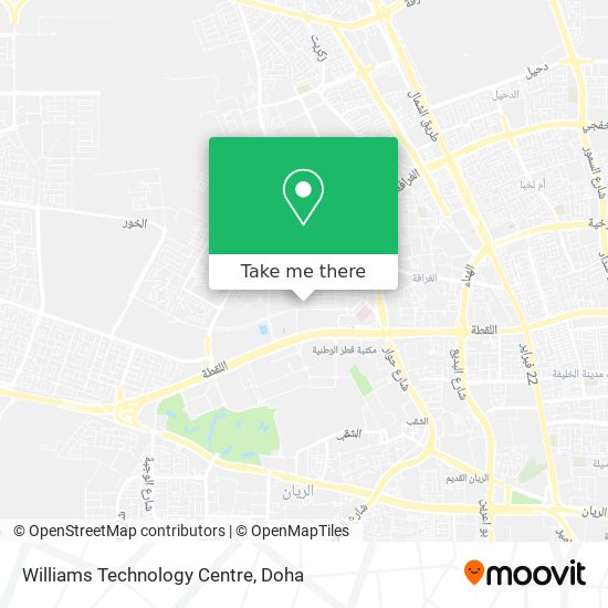 Williams Technology Centre map