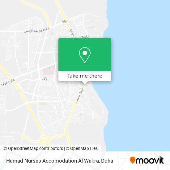 Hamad Nurses Accomodation Al Wakra map