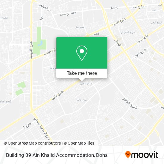 Building 39 Ain Khalid Accommodation map