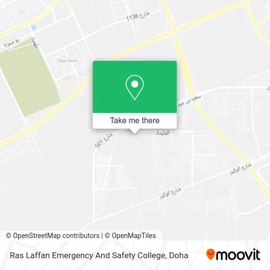 Ras Laffan Emergency and Safety College map