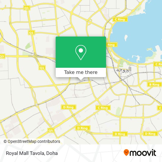 Royal Mall Tavola map