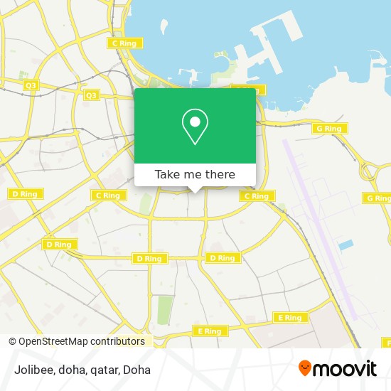 Jolibee, doha, qatar map