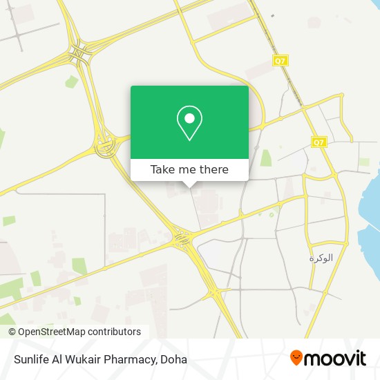 Sunlife Al Wukair Pharmacy map