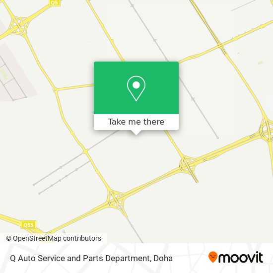 Q Auto Service and Parts Department map