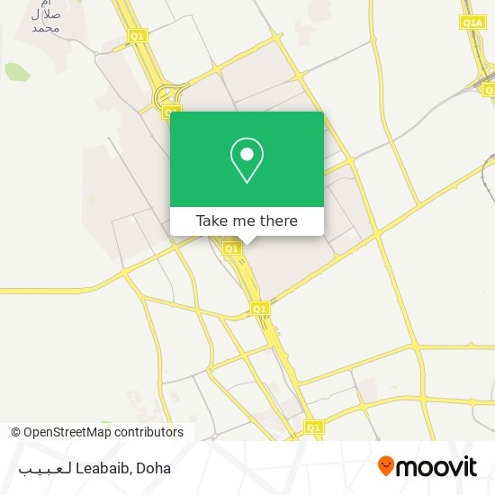 لـعـبـيـب Leabaib map