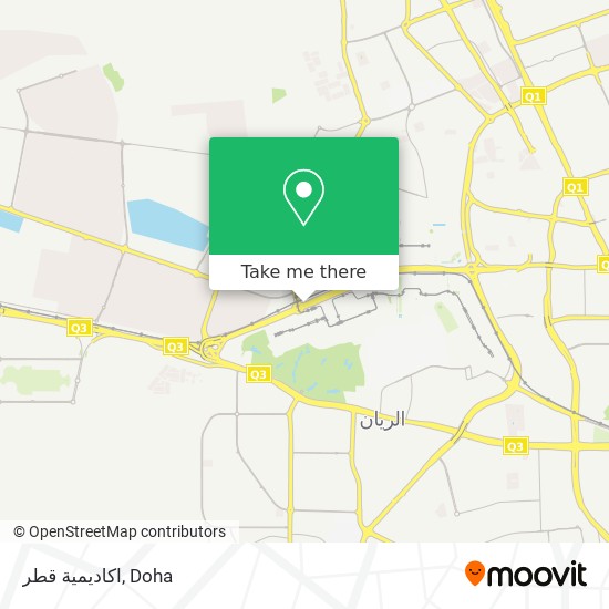 اكاديمية قطر map
