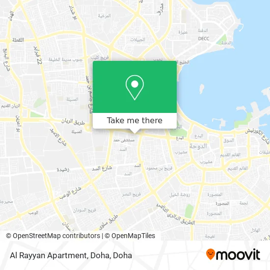 Al Rayyan Apartment, Doha map