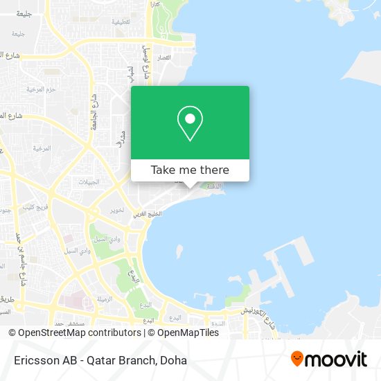Ericsson AB - Qatar Branch map