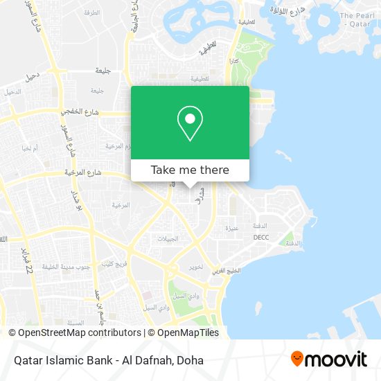 Qatar Islamic Bank - Al Dafnah map
