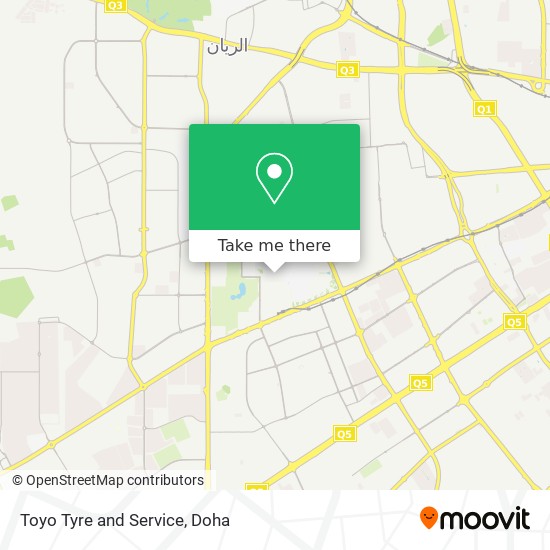 Toyo Tyre and Service map
