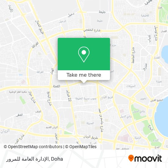 الإدارة العامة للمرور map