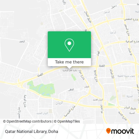 Qatar National Library map