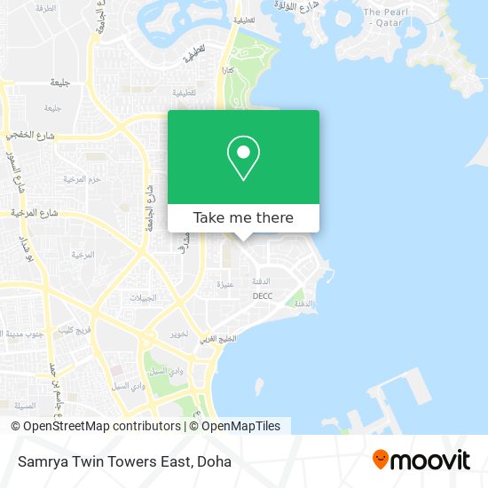 Samrya Twin Towers East map