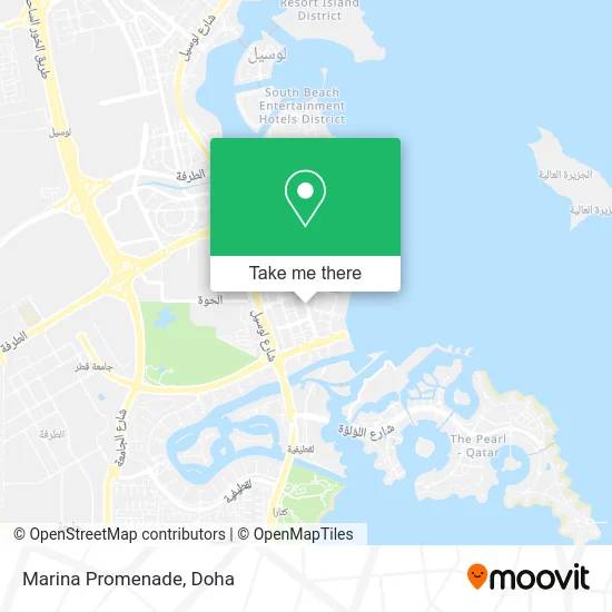 Marina Promenade map