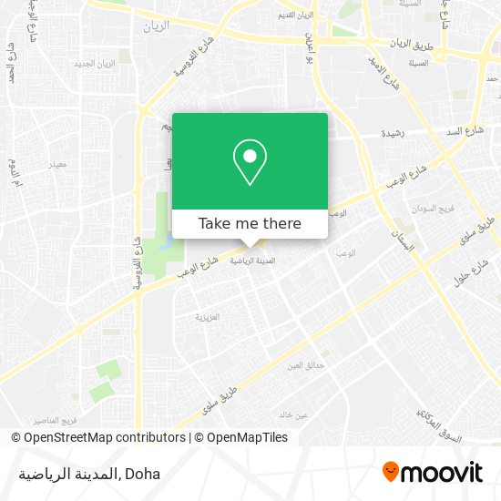 المدينة الرياضية map