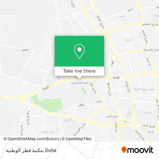 مكتبة قطر الوطنية map