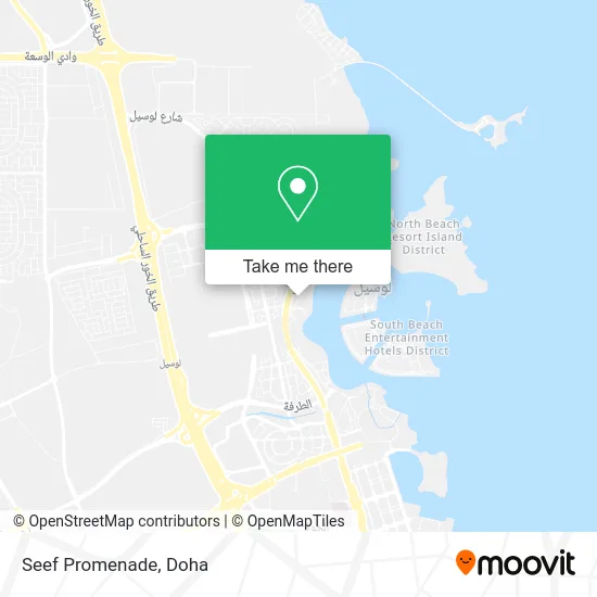 Seef Promenade map