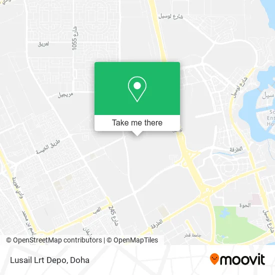 Lusail Lrt Depo map