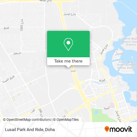 Lusail Park And Ride map