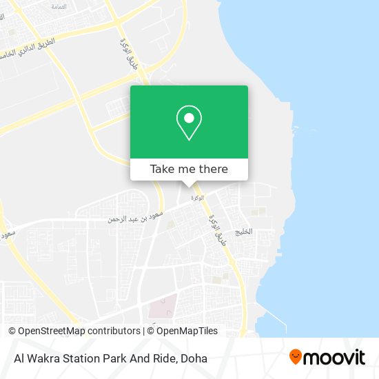 Al Wakra Station Park And Ride map