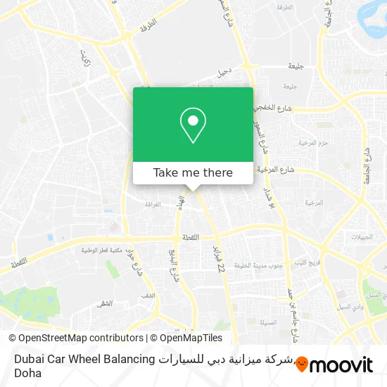 Dubai Car Wheel Balancing شركة ميزانية دبي للسيارات map