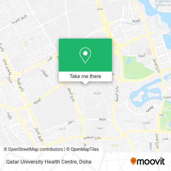 Qatar University Health Centre map